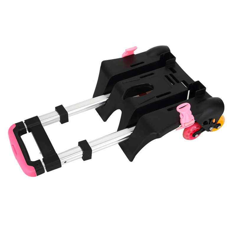 Pescado natural mochila trolley Rack para niños y niñas estudiantes de primaria escalera de tres ruedas mochila accesorios carro carrito de compras