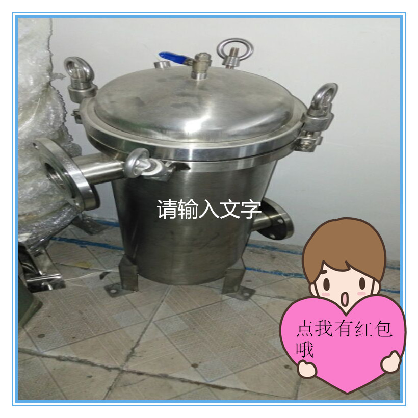 厂家供应不锈钢筒式过滤器法兰吊环DN50进出水口
