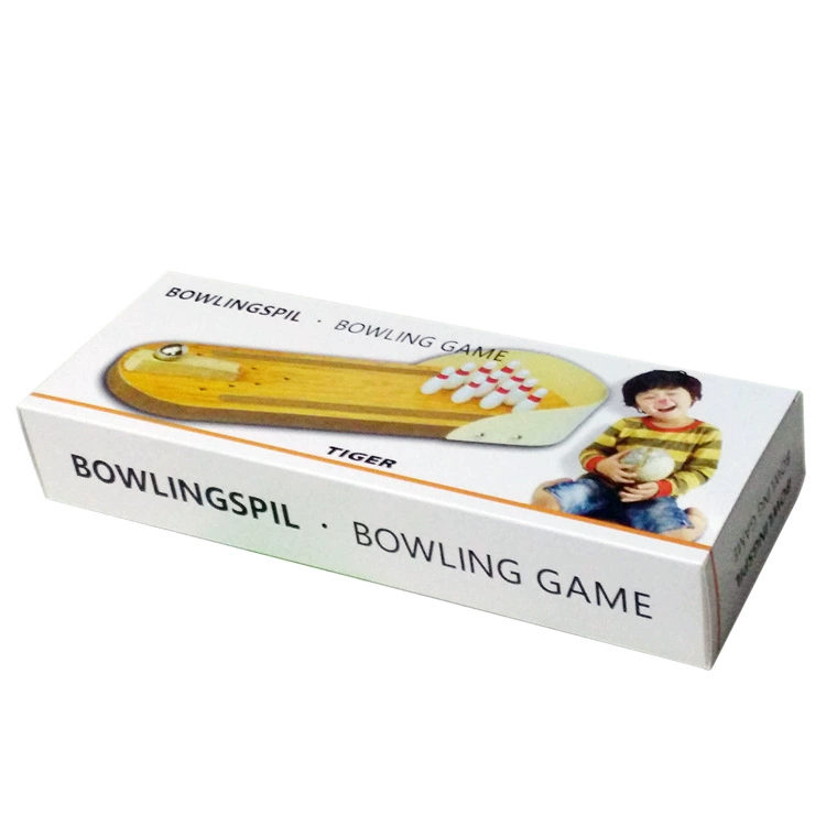 迷你保龄球 Wooden board game, toy from natural wood, family style