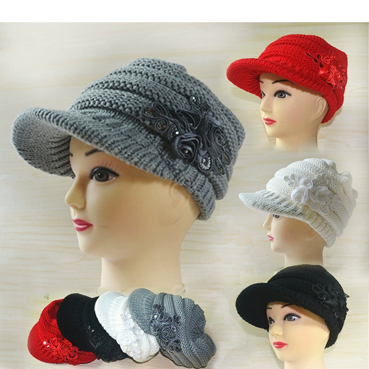 Demi-season cap, keep warm woolen knitted hat, Amazon