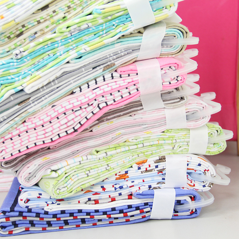 Baby children's bed sheet infant cotton wrap cloth baby printed bath towel four pieces ribbon pack wholesale