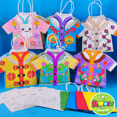 New Year's Spring Festival Lantern Festival Rabbit Year Gift Handmade DIY Painting Chinese Costume Art Craft Material Kit for Kindergarten
