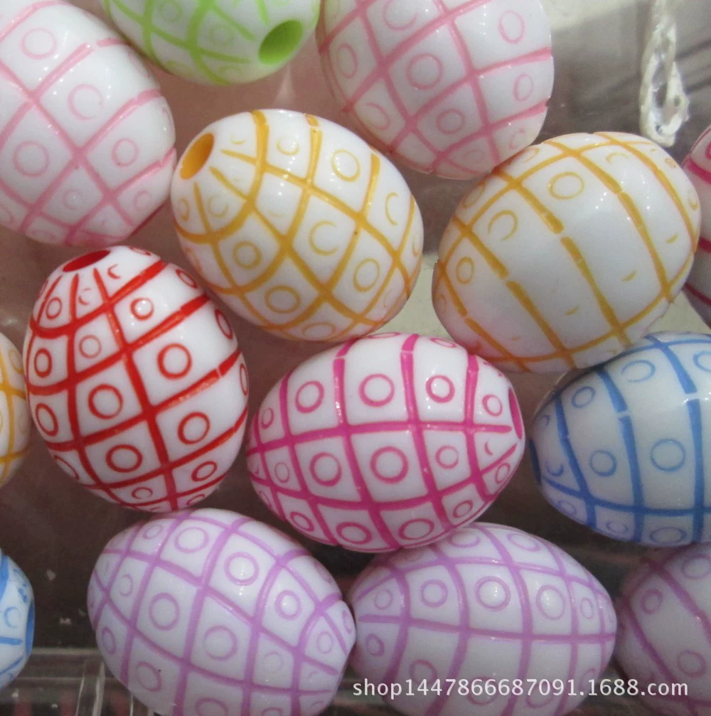 Round beads, acrylic accessory, children's accessories, wholesale
