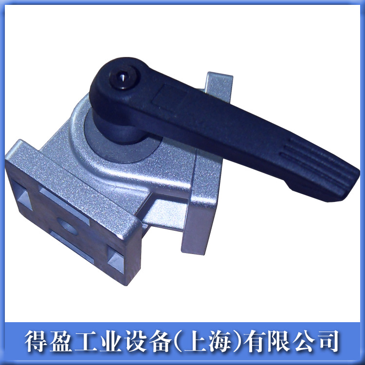 厂家直销 新款铝型材配件 工业设备配件 铝合金 带手柄万向铰链