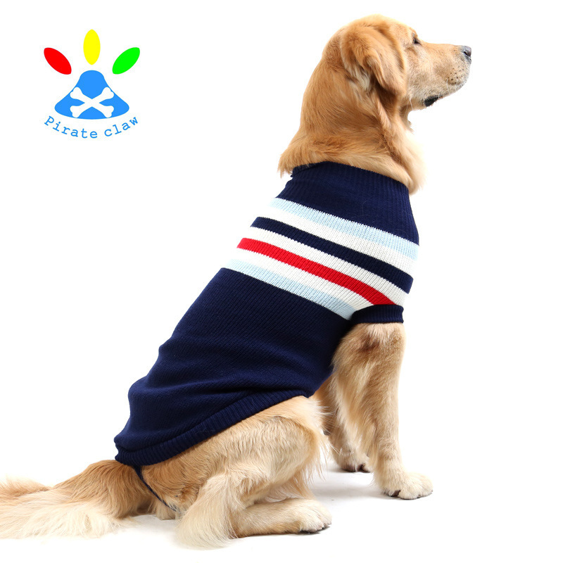 New Pet Clothes Dog Clothes Autumn and Winter Teddy Husky Labrador Golden Retriever British Style Big Dog Sweater