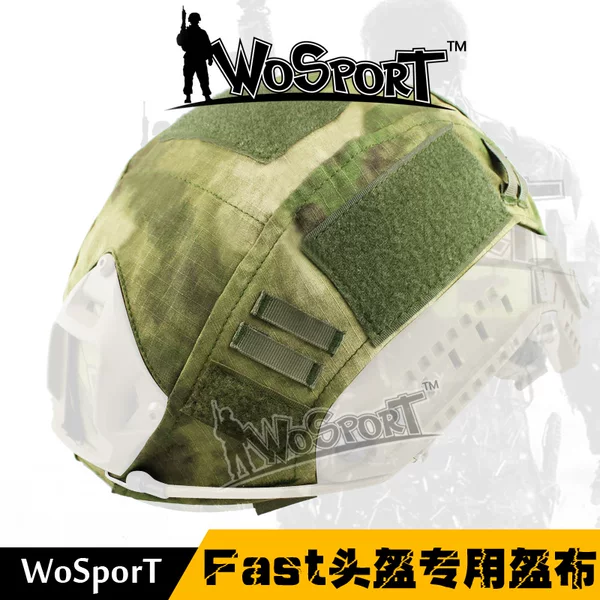 Wosport Factory Direct Sales Outdoor Real-Life Cs Game Field Equipment Fast Tactical Helmet Camouflage Helmet Cover