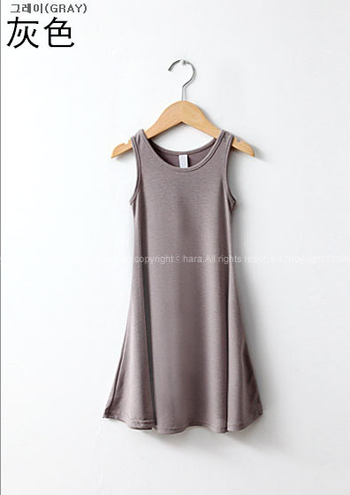 Estilo coreano de los niños ropa de verano de las niñas falda chaleco estilo lindo europeo y americano vestido fresco de los niños falda de algodón padre-niño ropa de las mujeres