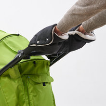 婴儿推车保暖手套 冬季防风防寒加绒厚毛推车把手套 工厂直供