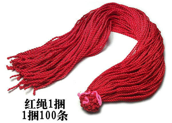 50cm thin red-necklace rope