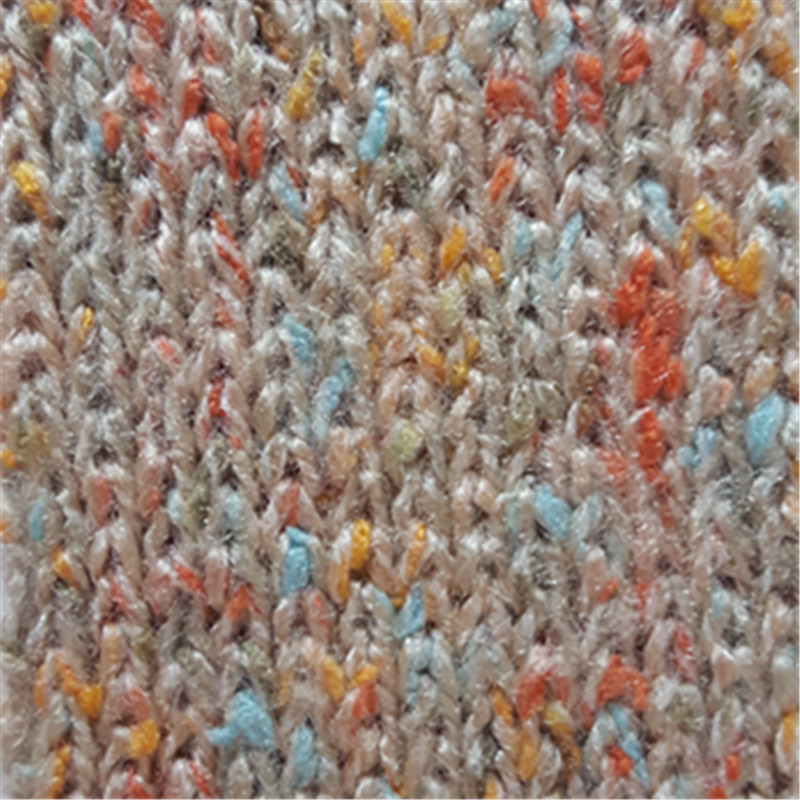 豹纹提花毛线布 毛线针织面料毛绒玩具用毛线布