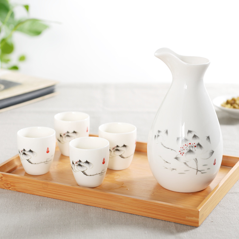 Ceramic wine set, 4 volume