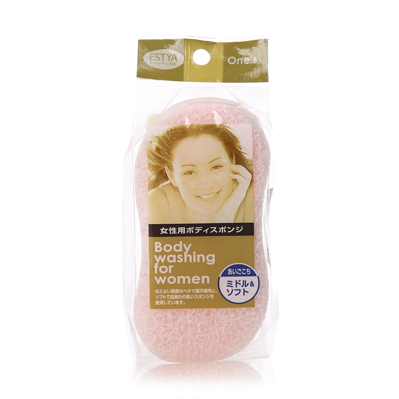 Japanese import double-sided bath sponge for bathing