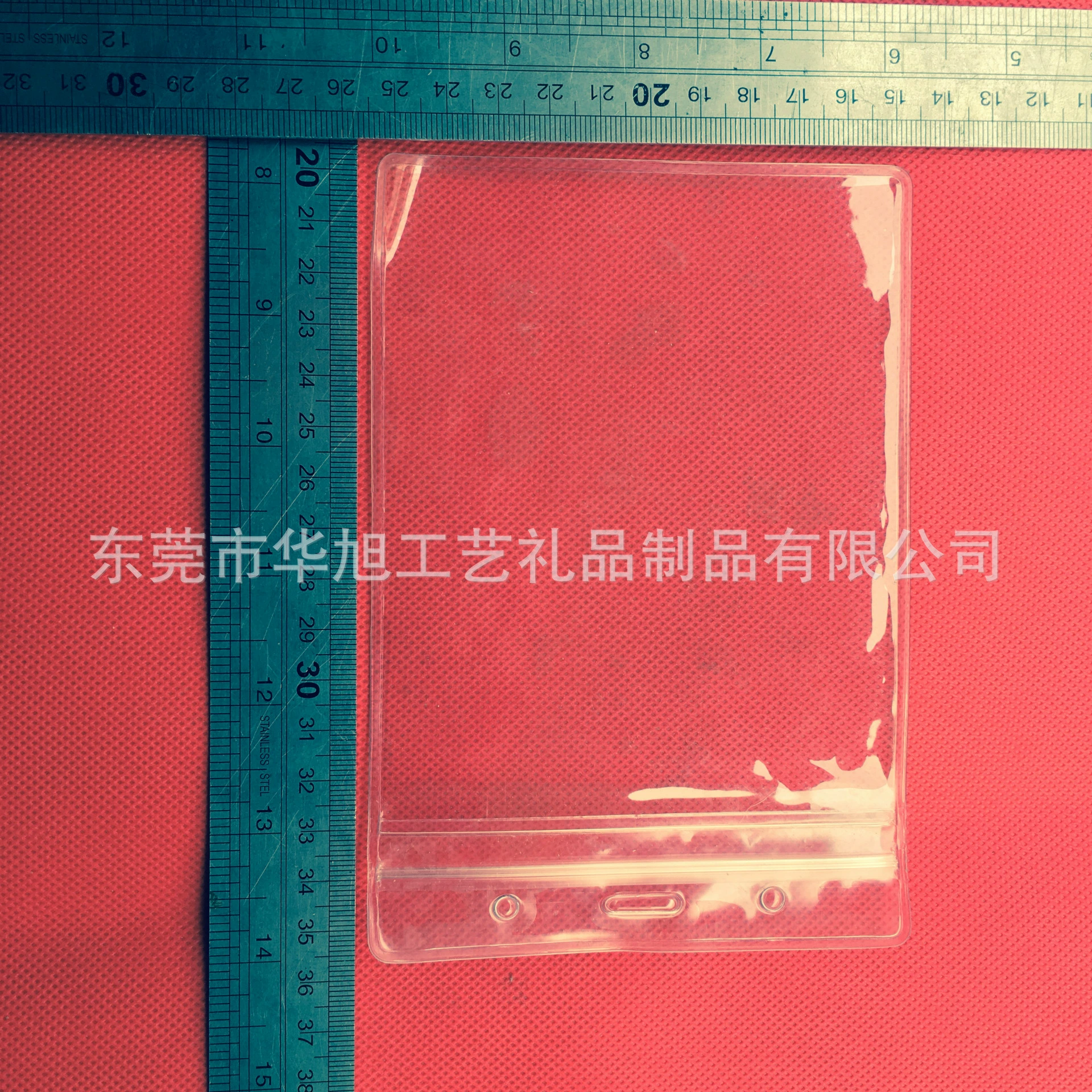 Card holder PVC from soft rubber, matte rubber sleeve