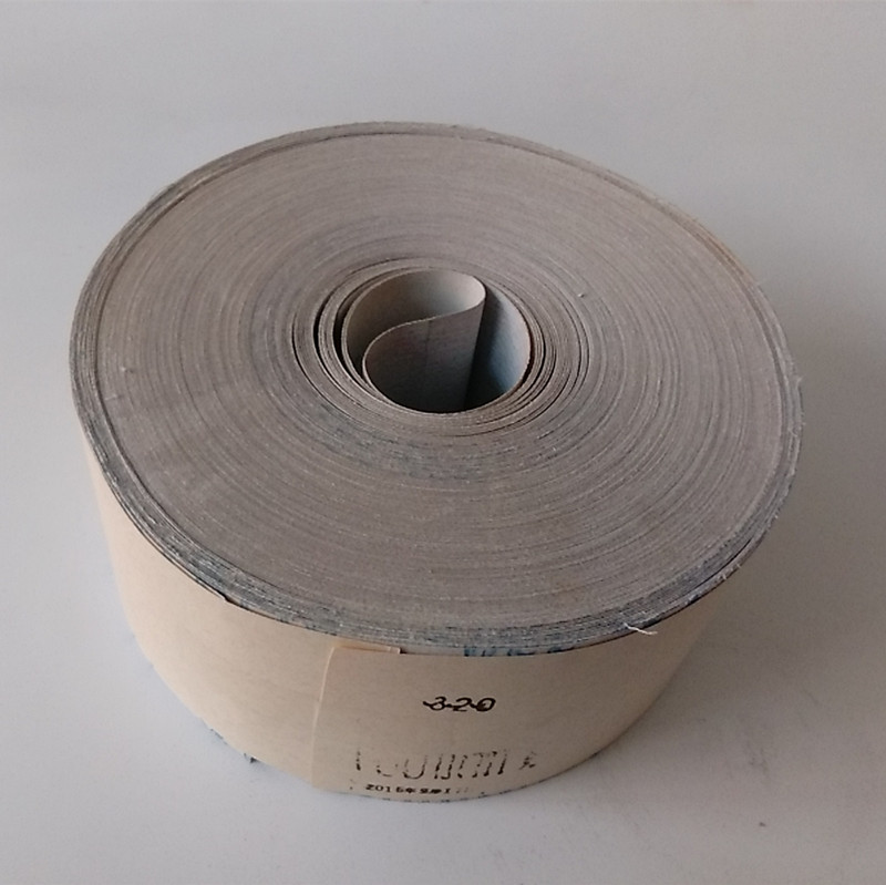 厂家供应tj116打磨家具木材图层砂布架用手撕布手用白砂软布卷