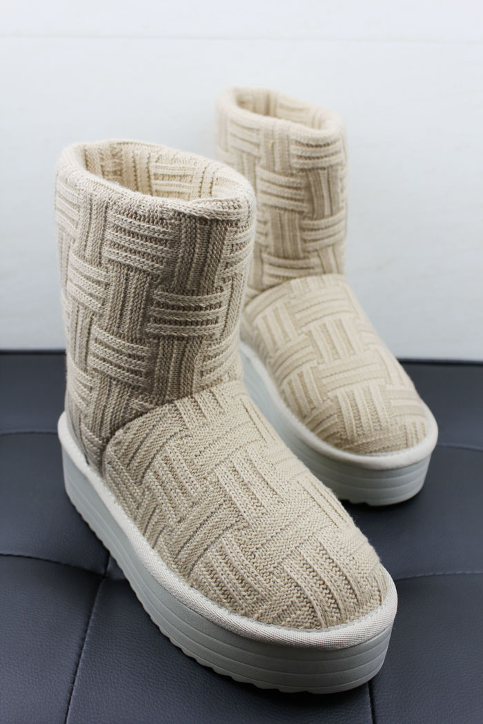 FUENTE fabricantes de lana jacquard Vamp costilla de lana tejida Boca del zapato de primera línea fabricantes de exportación de calidad OEM personalizado