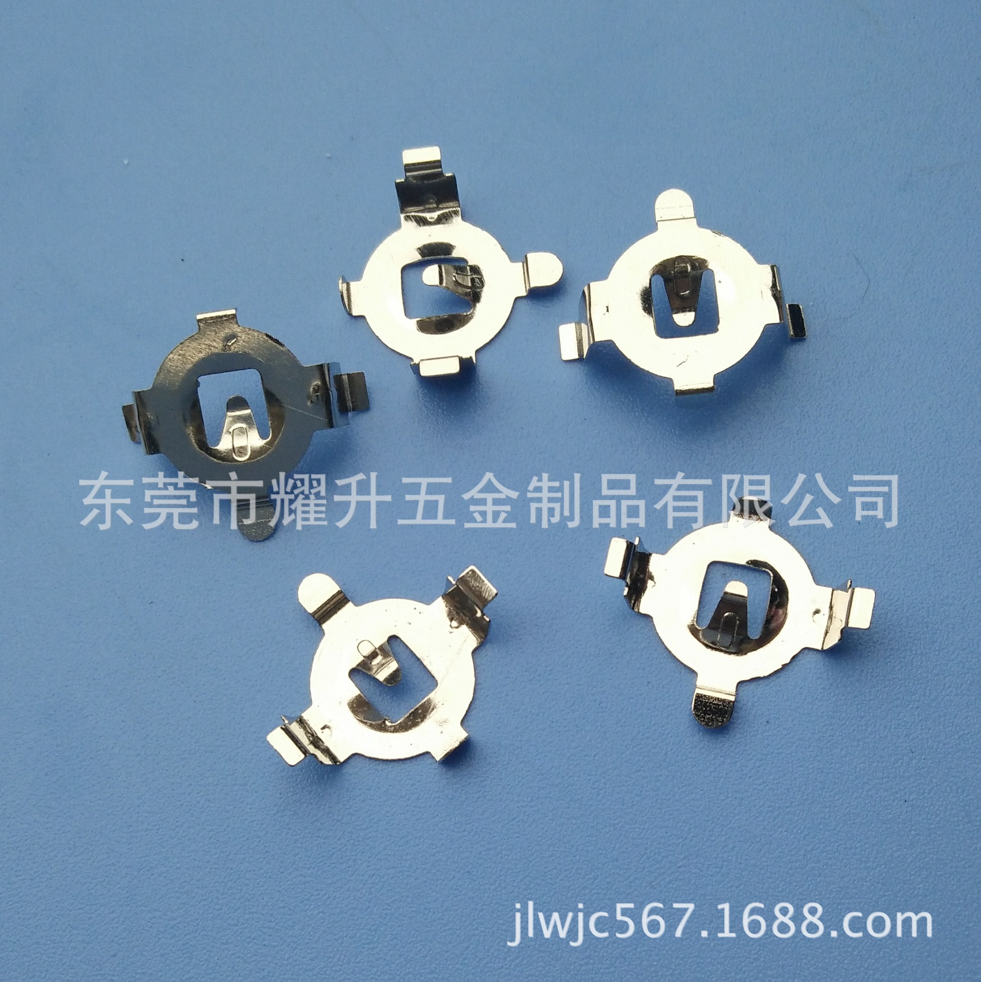 厂家产销多种CR1220铜电池扣  CR1225电池扣  弹片 接触片