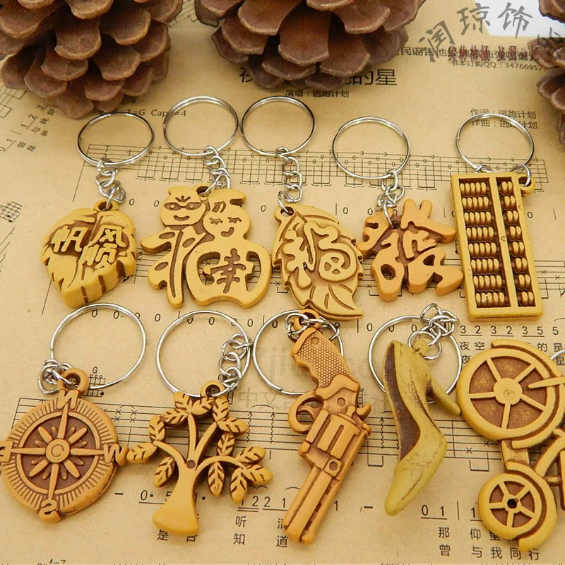 Retro keychain, hair accessory, Birthday gift