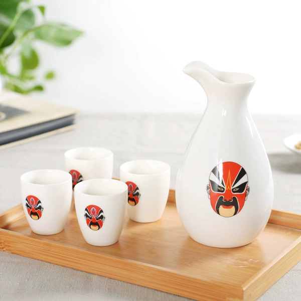 [企鹅4大杯1大壶 红脸一]