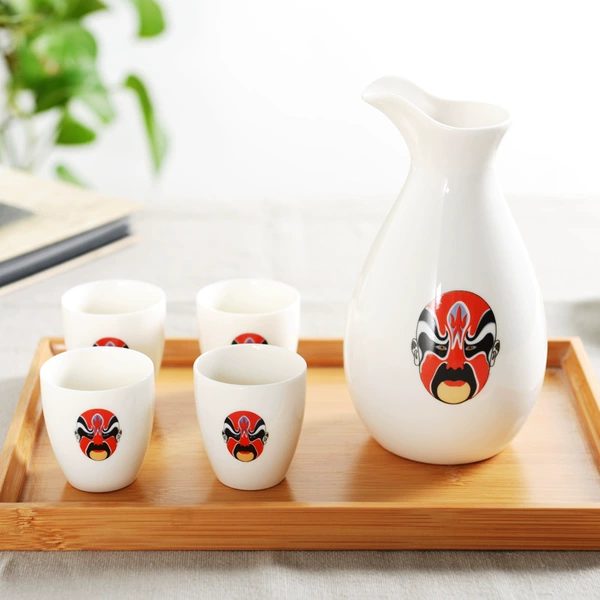 [企鹅4大杯1大壶 红脸二]