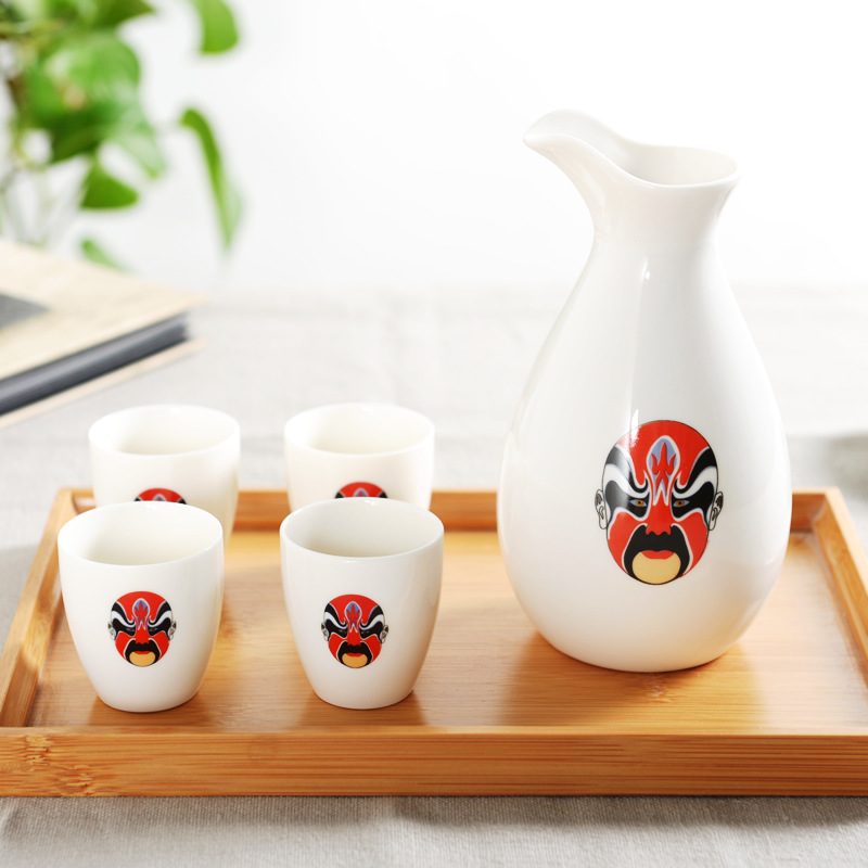 Ceramic wine set, 4 volume
