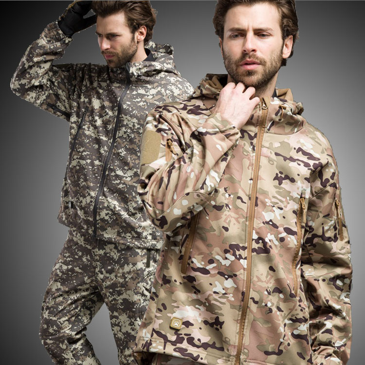 Men's tactics camouflage travel windproof waterproof breathable…