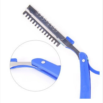 Factory wholesale eyebrow sword blade, direct selling eyebrow repair knife holder saving folding blade single feather blade blade shelf