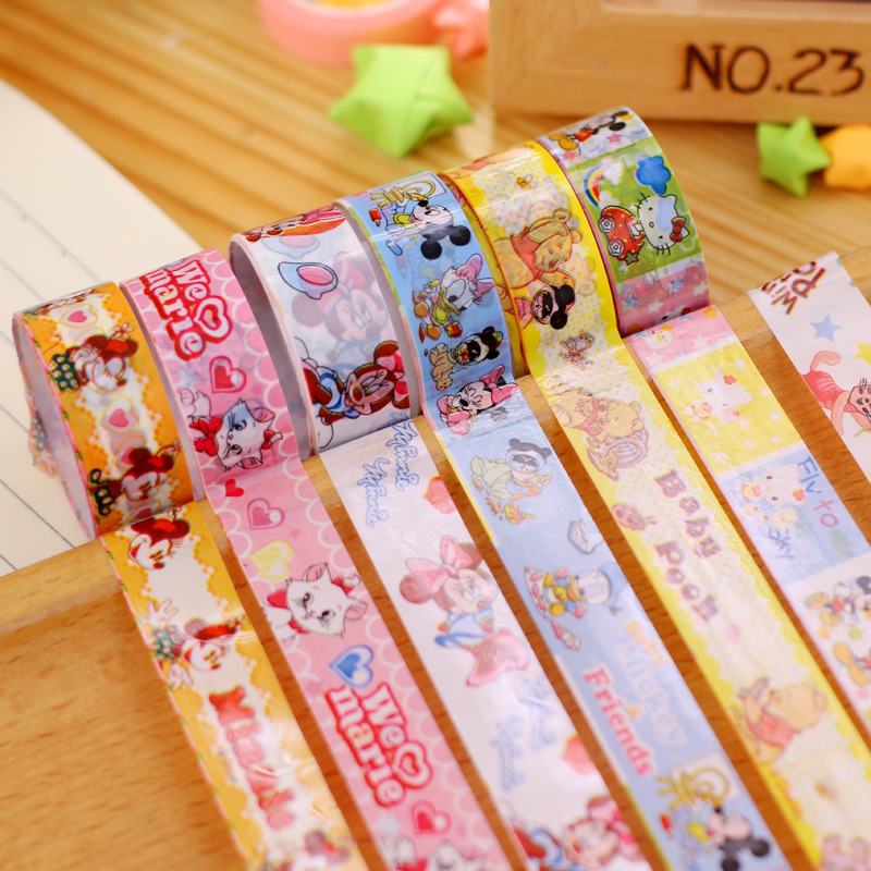 Xufeng Aj-5 Korean Stationery Cartoon Tape Wholesale Kidsren's Tape Colorfulful Small Tape Factory Direct Sale t Xufeng Aj-5 Korean Stationery Cartoon Tape Wholesale Kidsren's Tape Colorfulful Small Tape Factory Direct Sale t