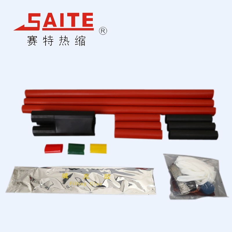 8,7/15кВ Крытый терминал три основных Теплоусаживающ сшит кабель Теплоусаживающ аксессуары высокого напряжения Теплоусаживающ головка кабеля