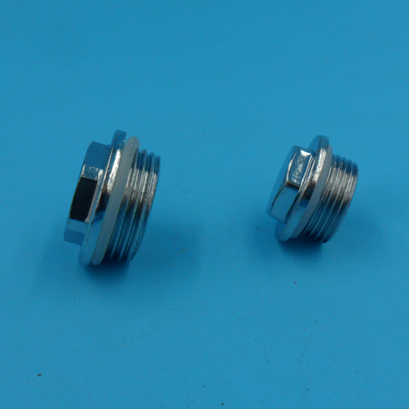 暖气片堵头放气阀 6分1寸散热器排气阀堵头