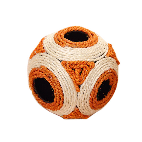Cat supplies kitten toys cat sisal ball scratching ball to amuse the cat interactive small ball to amuse the cat toy pet 6