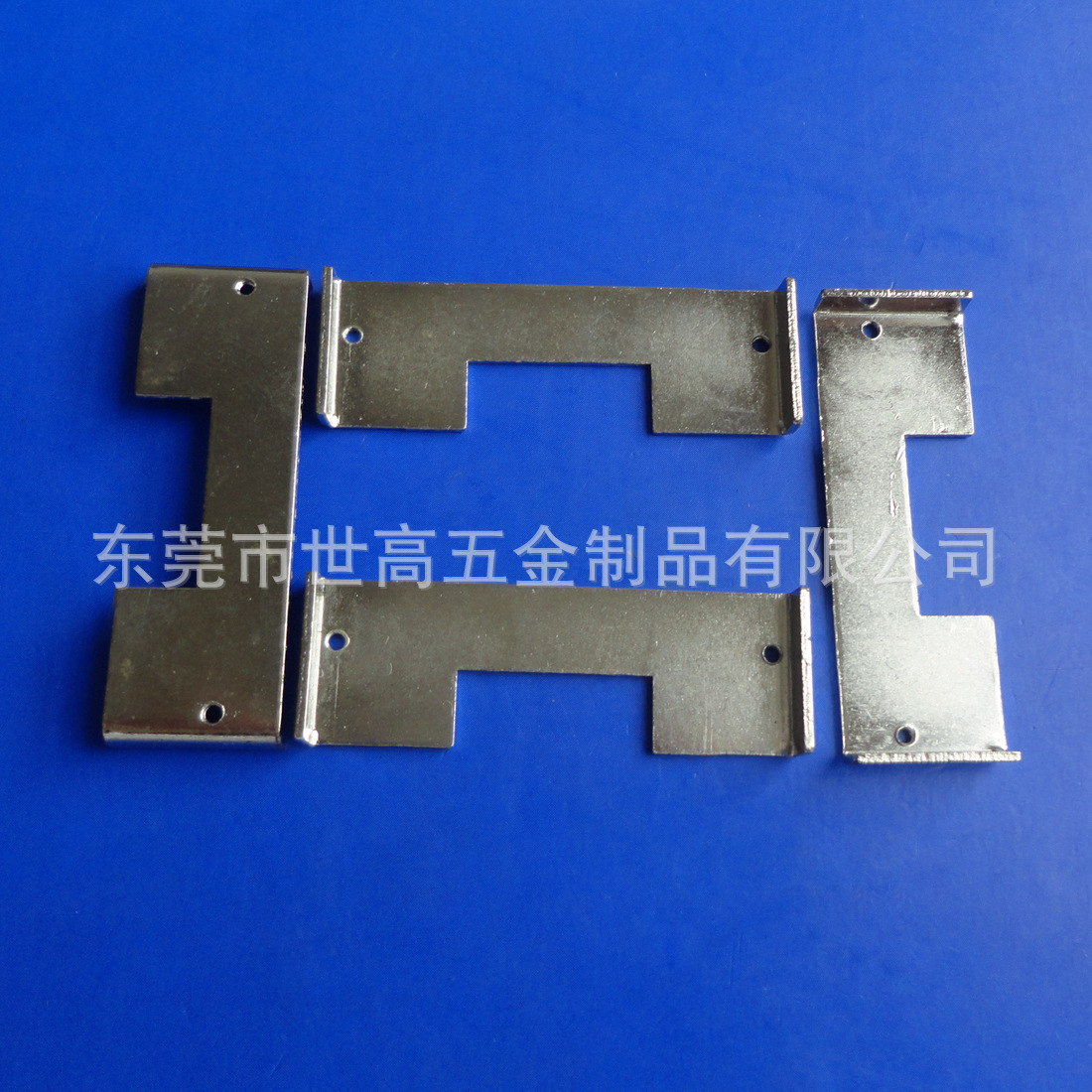 长方形弹片冲压 固定支架 M2螺牙钣金来图