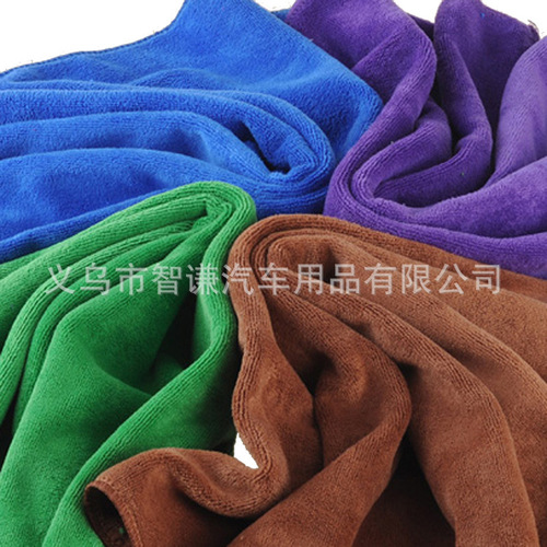 Velvet and thickened 30*70 car towel, dry hair car wash towel, super fiber car towel, factory direct sales