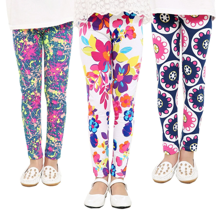 Autumn leggings trousers, Korean style, teenagers, printed patterns, multiple heights