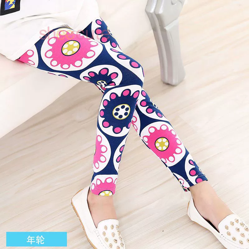 Autumn leggings trousers, Korean style, teenagers, printed patterns, multiple heights