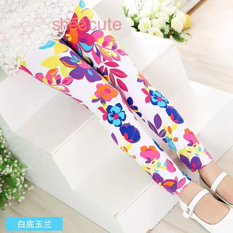 Autumn leggings trousers, Korean style, teenagers, printed patterns, multiple heights
