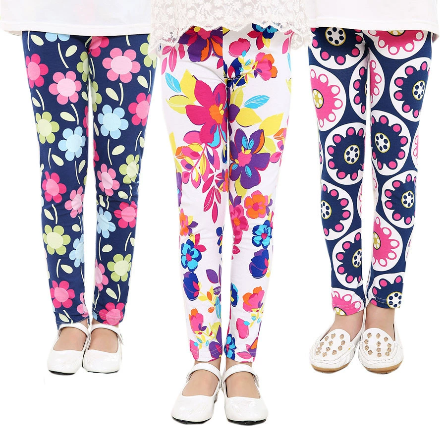 Autumn leggings trousers, Korean style, teenagers, printed patterns, multiple heights