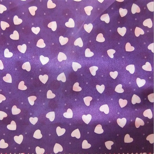 厂家直销 紫色桃心色丁布 精美色丁布服装箱包面料批发