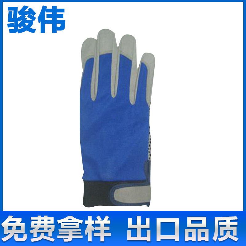 厂家供应 石油开采类机械手套 皮革库存机械手套 防滑机械手套