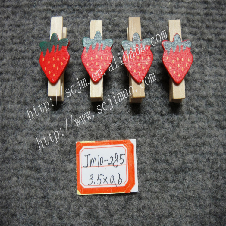 El clip de madera del clip del abedul directo de la fábrica ofreció mini clip de la marca del clip de madera