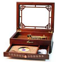 20音唱盘 胡桃木质唱盘式音乐盒唱片八音盒生日礼物木质工艺品