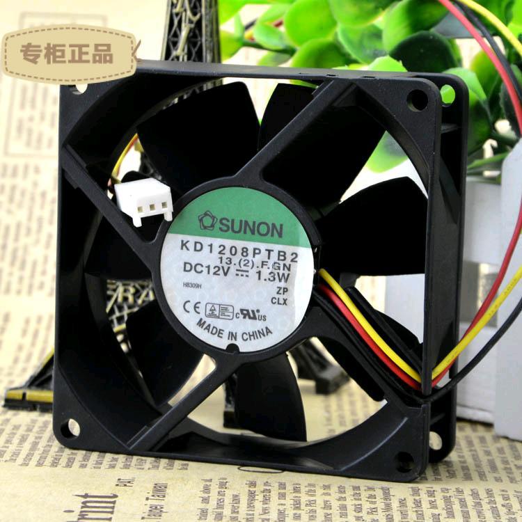高品质SUNON 建准 8025双滚珠 8cm8厘米机箱风扇12V KD1208PTB2