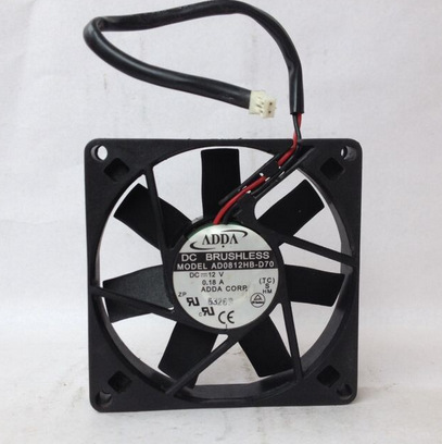 ADDA 8015双滚珠 8CM 超静音机箱电源风扇12V 0.18A AD0812HB-D70