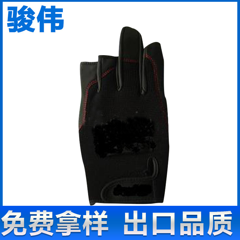 野外钓鱼手套 防割防滑工具手套 工具手套 皮革机械工具加厚手套