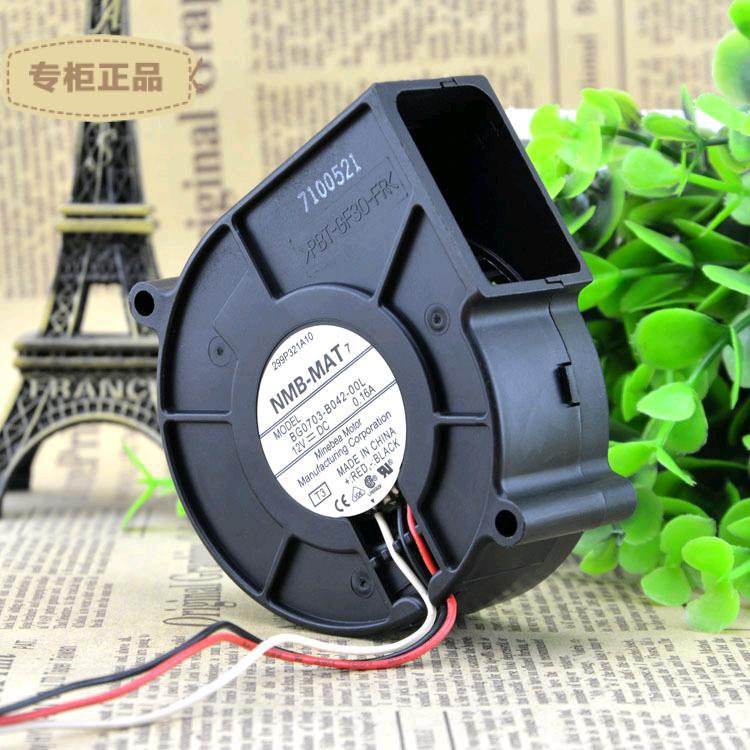 NMB 7525 12V 0.16A 7CM 投影机 涡轮风扇 3线 BG0703-B042-00L