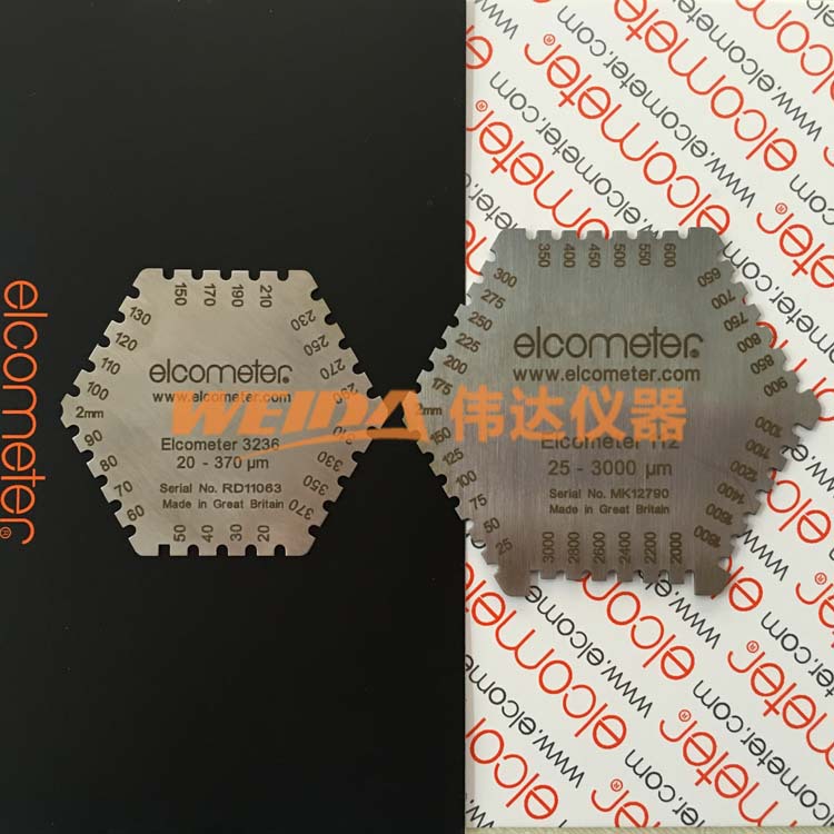 Elcometer易高112Al湿膜片 K3236六角湿膜梳规/湿膜测厚仪