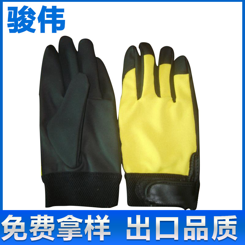 厂家批发 外贸手套 PU合成手套 pu劳保防滑工作手套 外贸PU手套