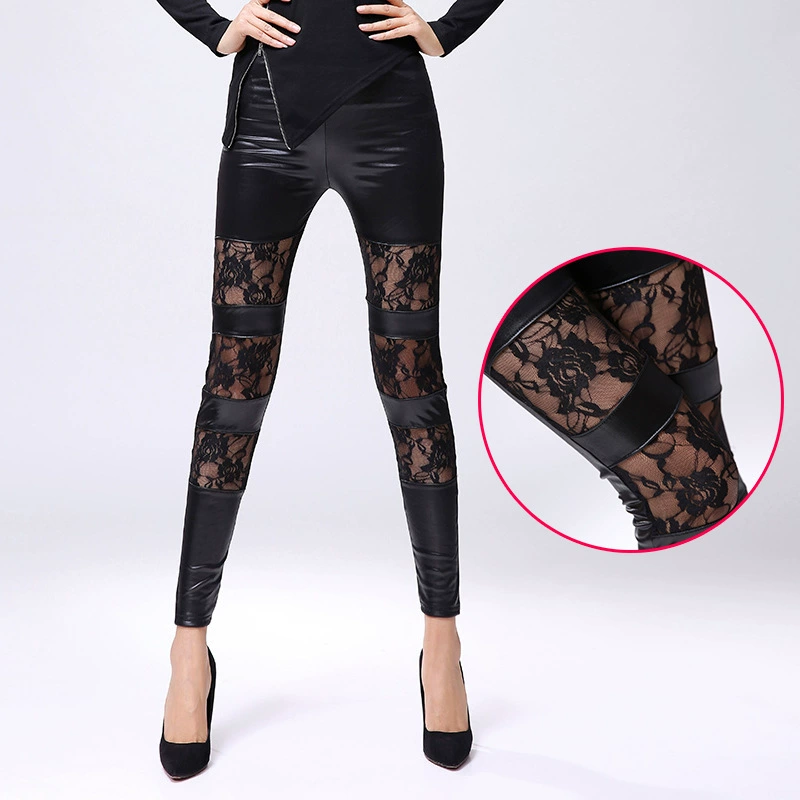 Брюки, кружевные л leggings, европейский стиль, Amazon, большой размер