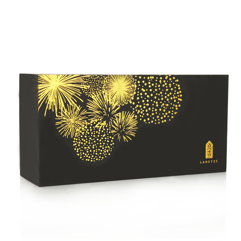 创意绸布天地盖礼盒天地盖瓶装通用包装盒黑色长方形纸盒送礼专用