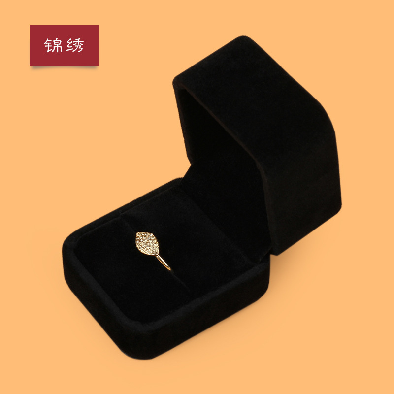 Caja de regalo para joyería anillo pulsera collar logotipo personalizado elegante