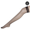 Long Night Man -durable underwear with lace long tube small mid -eye net socks seductive sexy net socks black stockings 3000